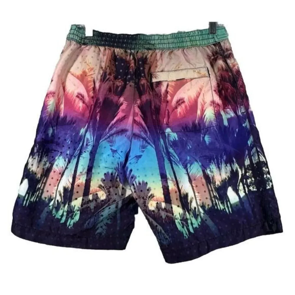 Tommy Bahama Relax Tropical Hawaiian Mesh Lined Swim Trunks Shorts Mens small‎